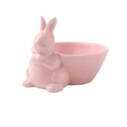 Cartoon Rabbit Souffle Ceramic Oven Dessert Salad Bowl