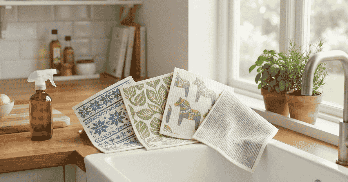FEBU Swedish Dishcloths for Kitchen: Fresh Joy