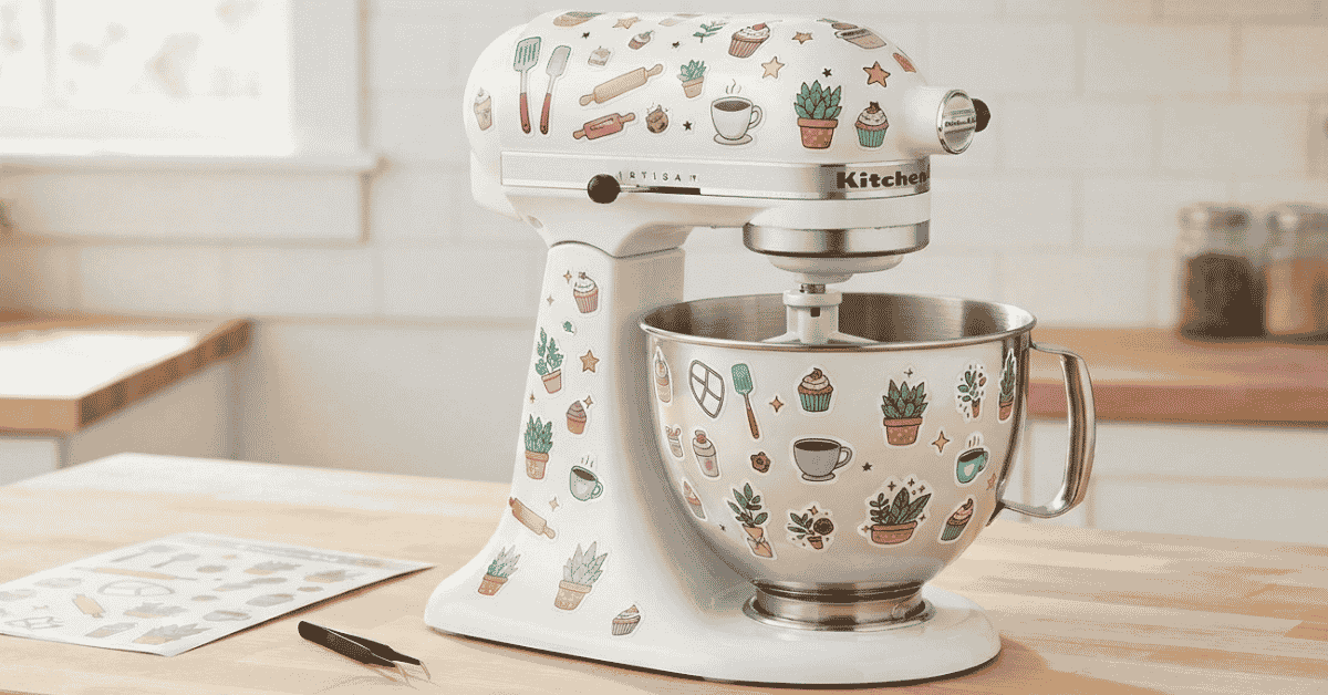 Stickers for KitchenAid Mixer: Bold, Quirky Joy