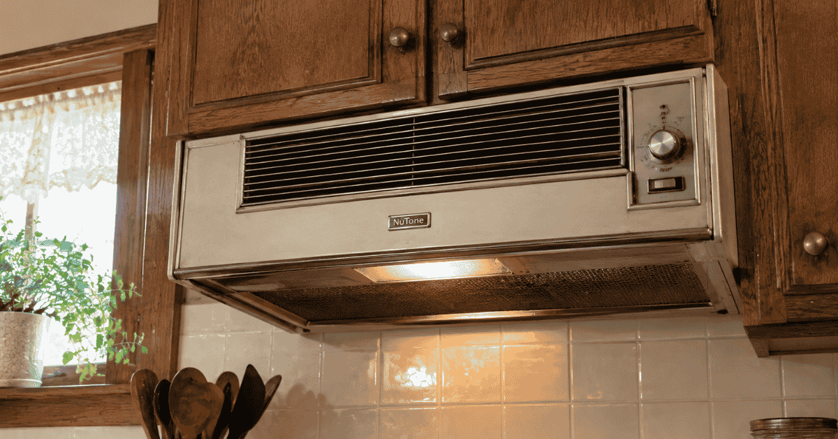 vintage nutone on kitchen exhaust fan