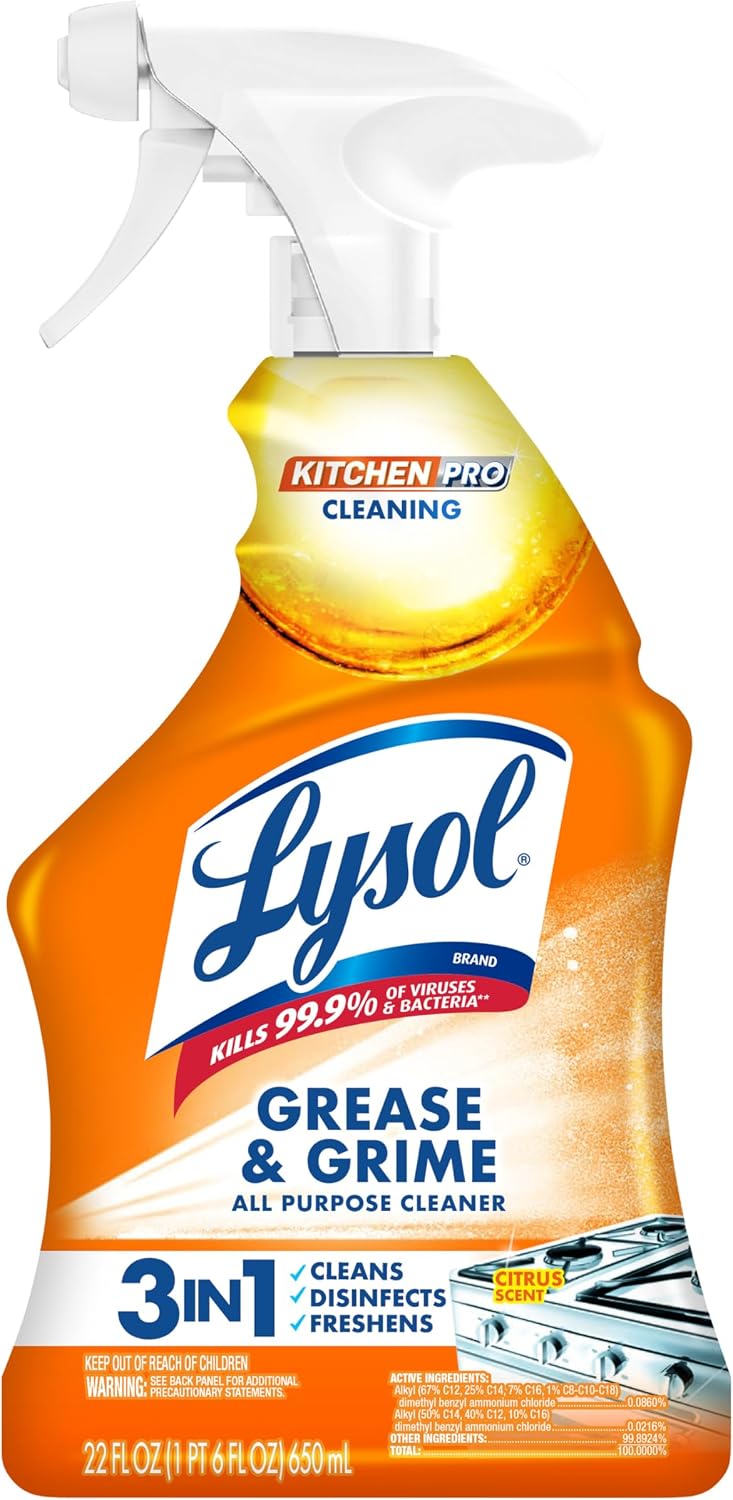 Lysol Pro Kitchen Spray Cleaner And Degreaser