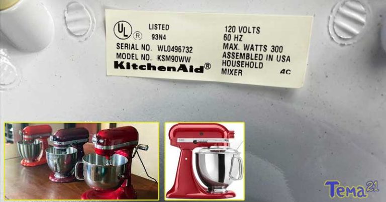 Model Number KitchenAid Mixer